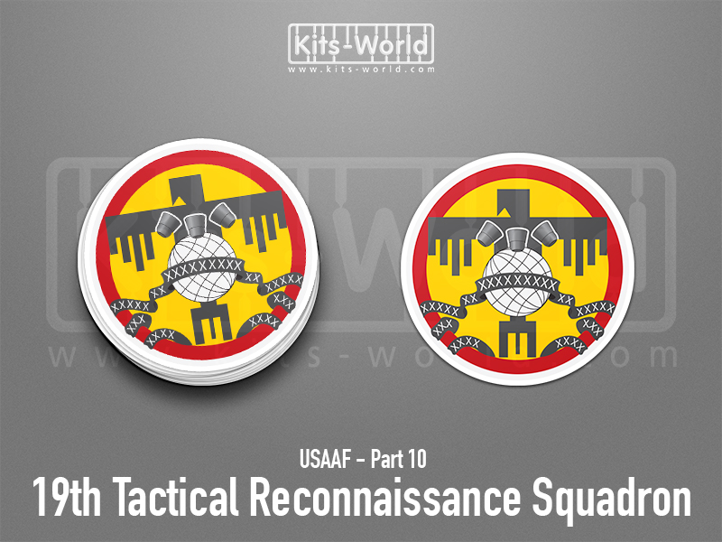Kitsworld SAV Sticker - USAAF - 19th Tactical Reconnaissance Squadron Height: 100 mm 